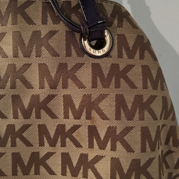 Michael Kors Jet Set Grab Insignature Canvas Shoulders Bag Jacquard - Picture 9 of 9